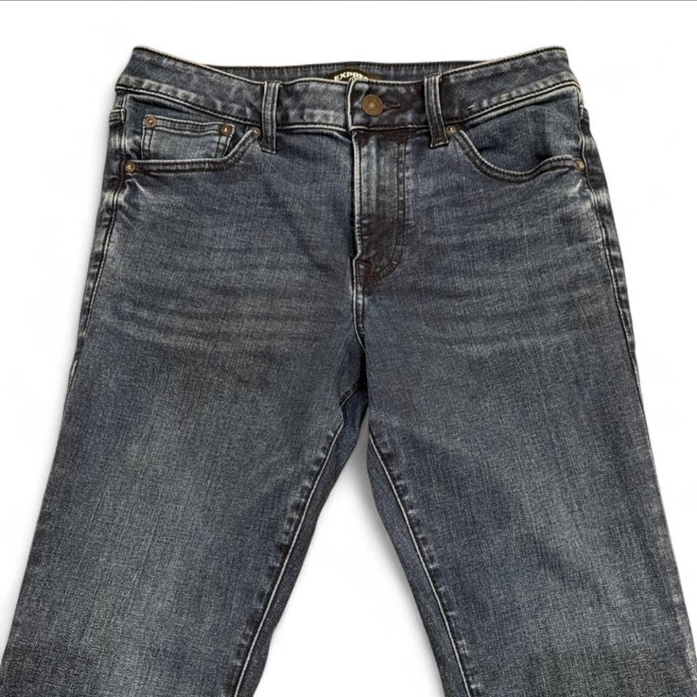 Express Dark Blue Womens Skinny Jeans - Picture 3 of 3